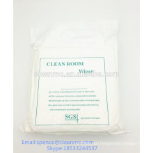 Nonwoven cleanroom wipes